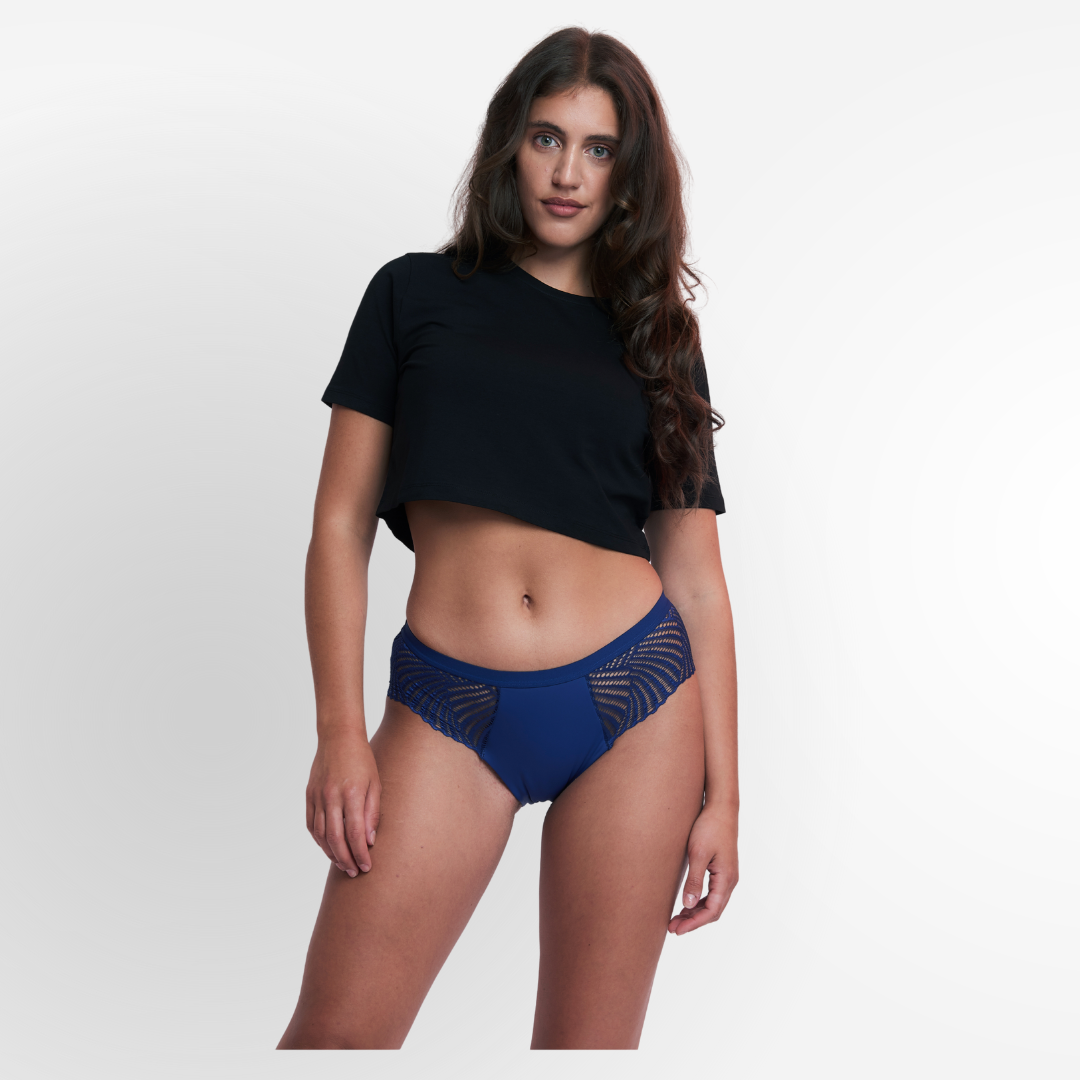 Periodenunterwäsche Period Panty - DANA Hipster - blau femtis