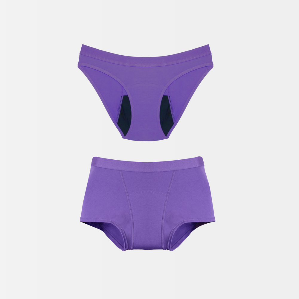 Period Panty Set: 2x ROMY Teen + JUNO Teen - lila