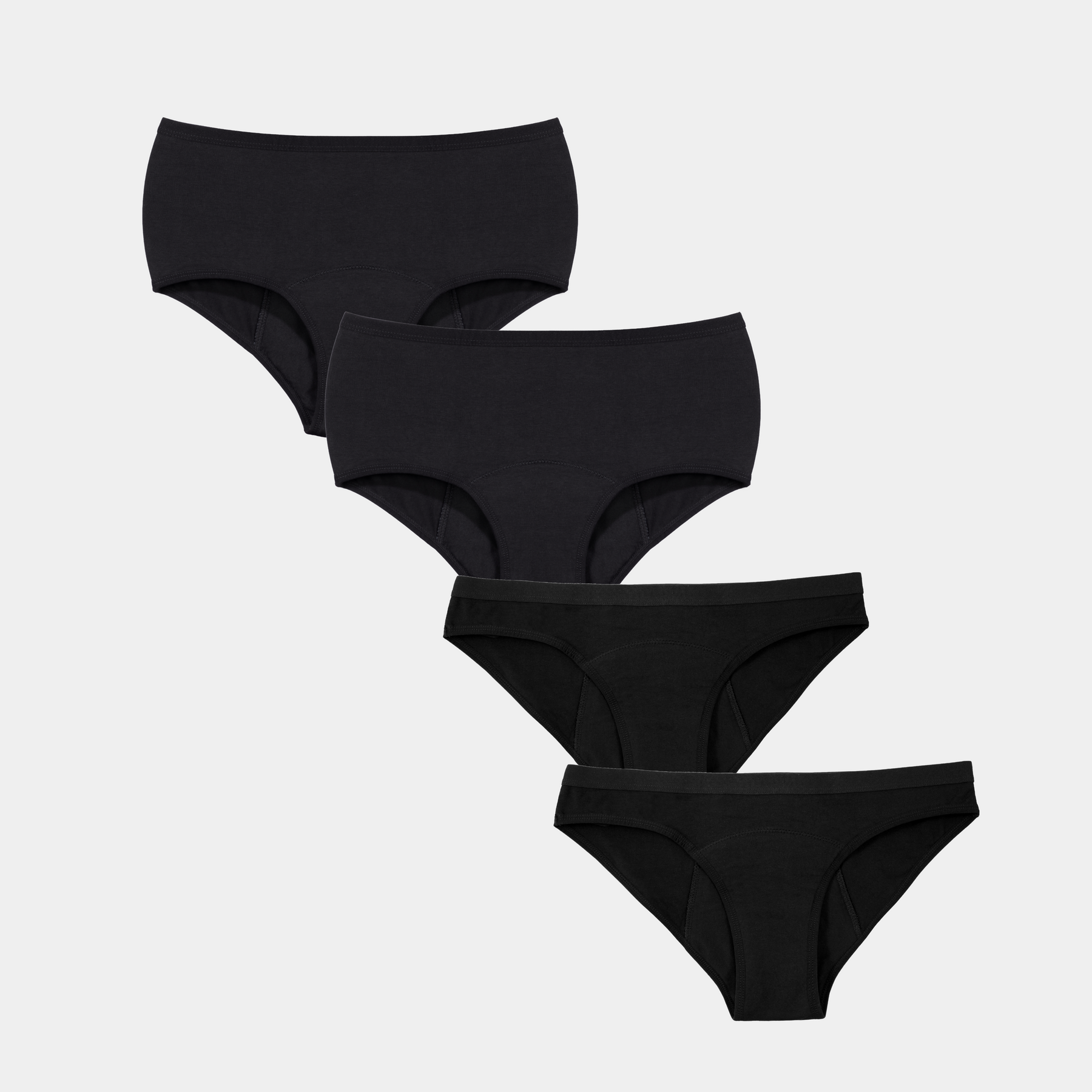 Period Panty Set: Baumwolle-Basic Bundle