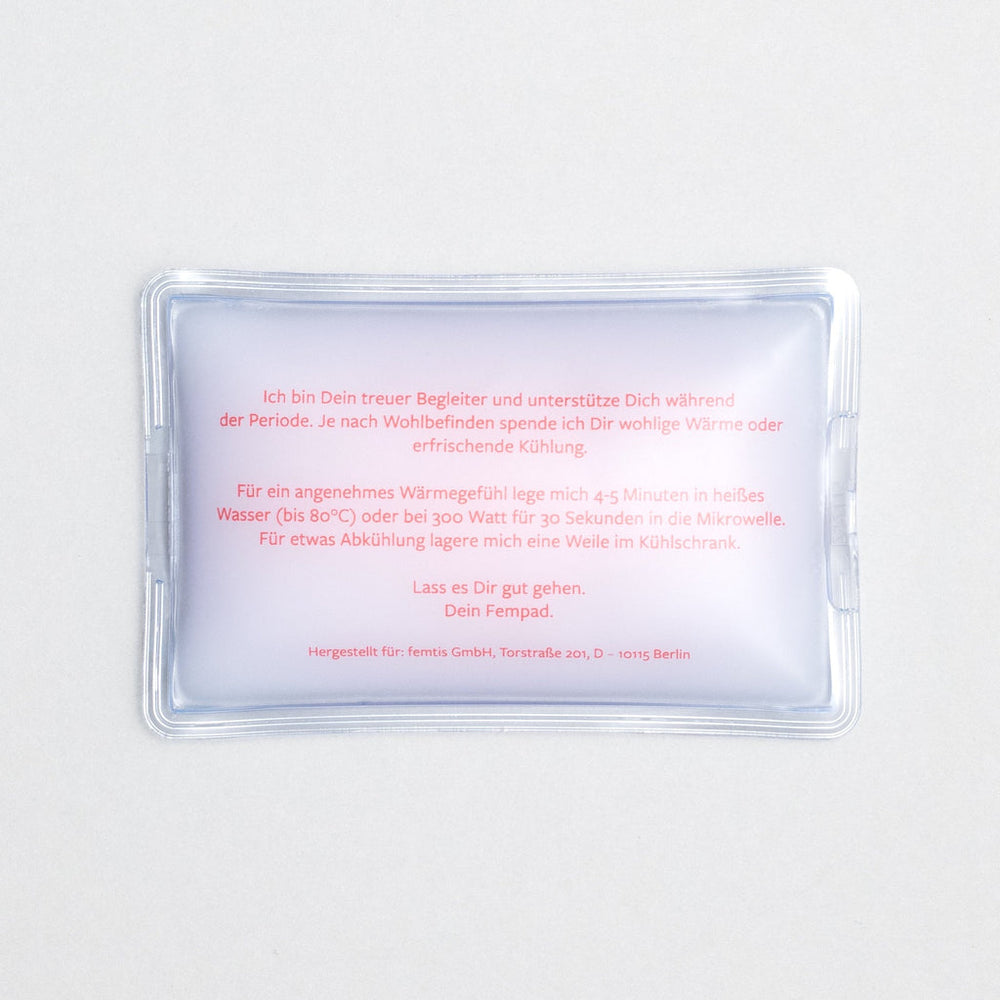 Periodenpanty Fempad Wärmekissen Kältekissen back