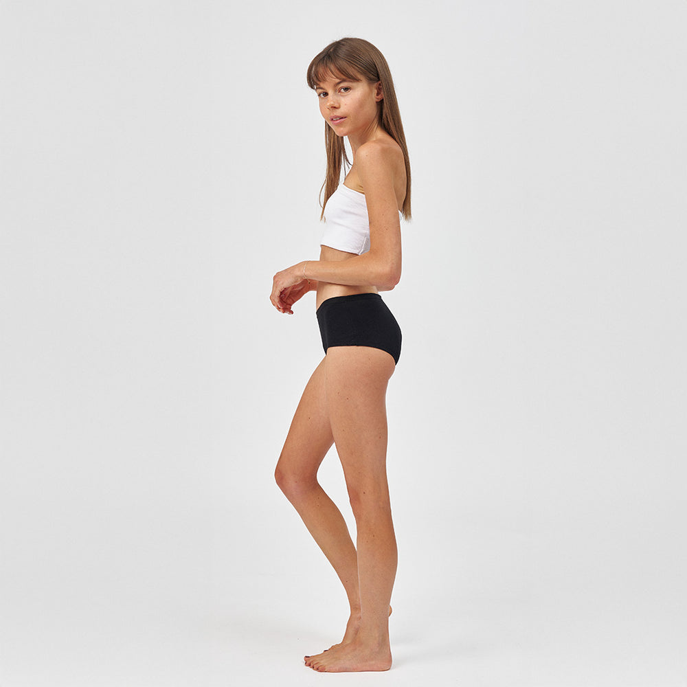 Teen Period Panty - LENE Hipster - schwarz