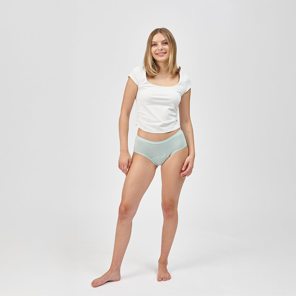 Teen Period Panty - LENE Hipster - salbei