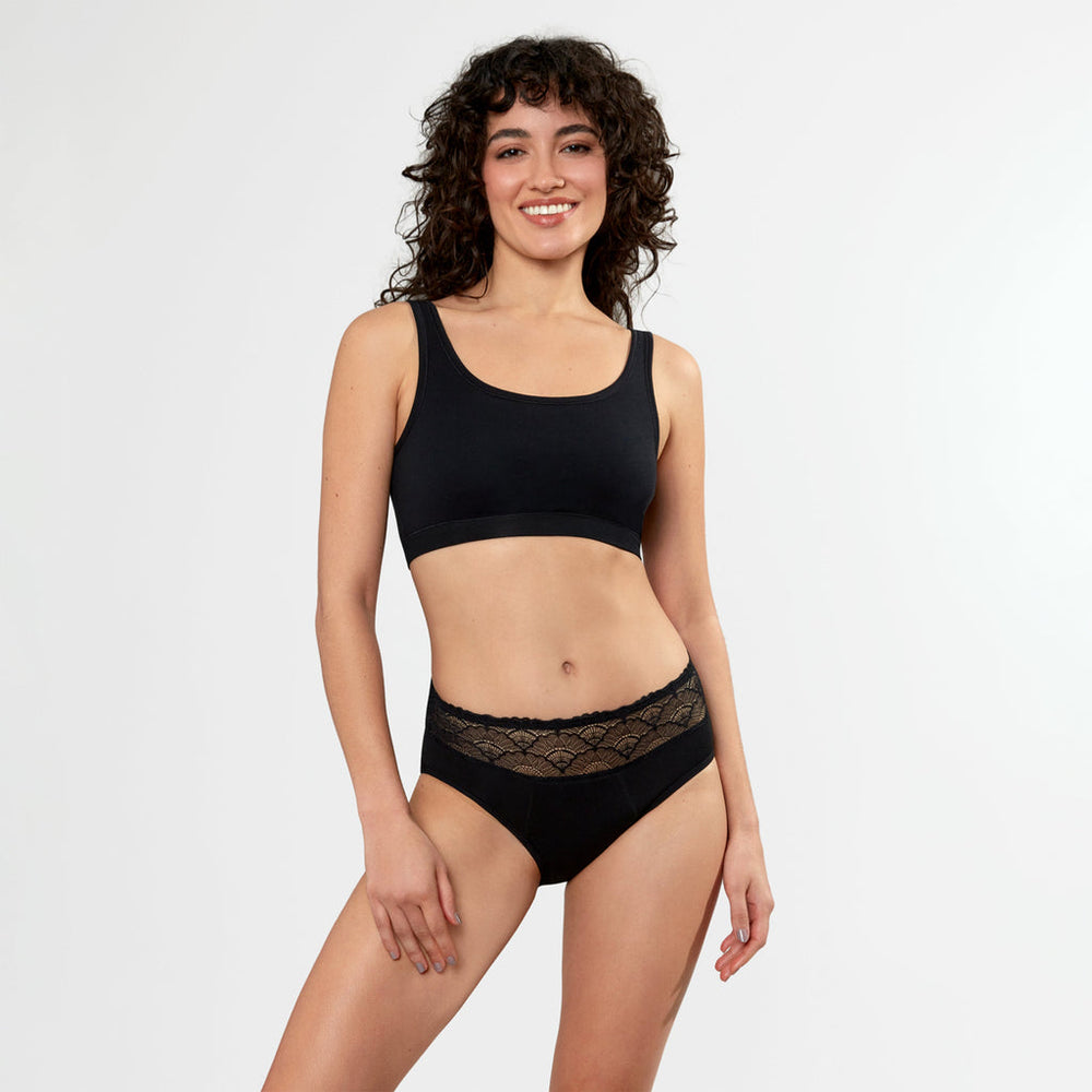 Period Panty - TONI Highwaist - black