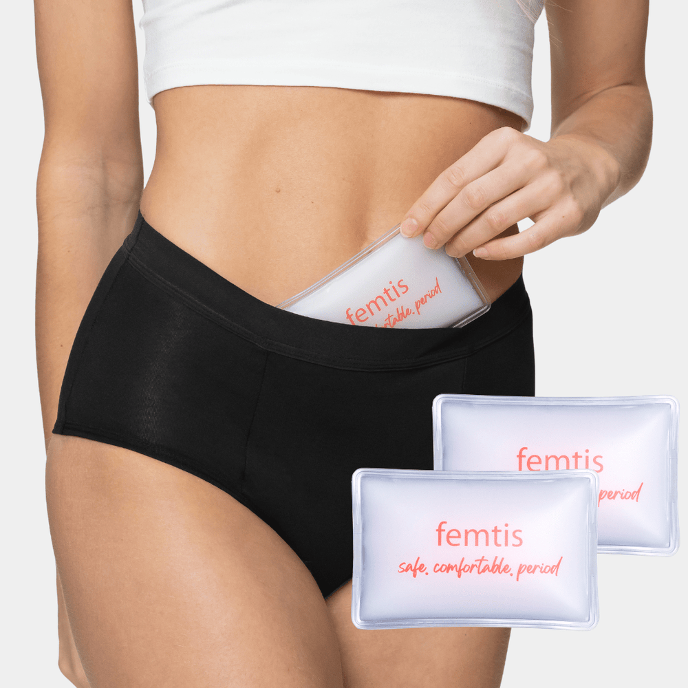 Period Panty - SOFI Highwaist + 2 Fempads - black